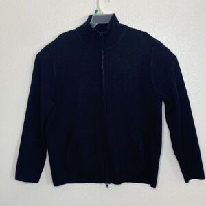 AMERICAN AIRLINES Men’s Black Thick Heavy Full Zip Sweater / Jacket Size L